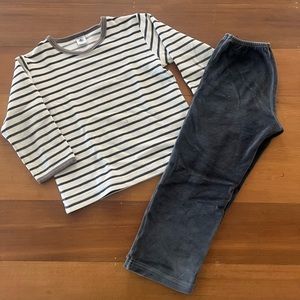 Petit Bateau stripped pajama Size 5 yo/ 5 ans